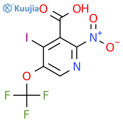 4-Iodo-2-nitro-5-(trifluoromethoxy)pyridine-3-carboxylic acid structure