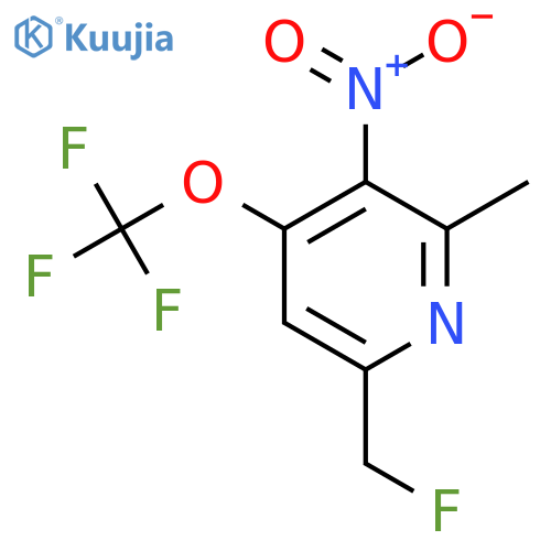 6-(Fluoromethyl)-2-methyl-3-nitro-4-(trifluoromethoxy)pyridine structure
