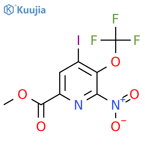 Methyl 4-iodo-2-nitro-3-(trifluoromethoxy)pyridine-6-carboxylate structure
