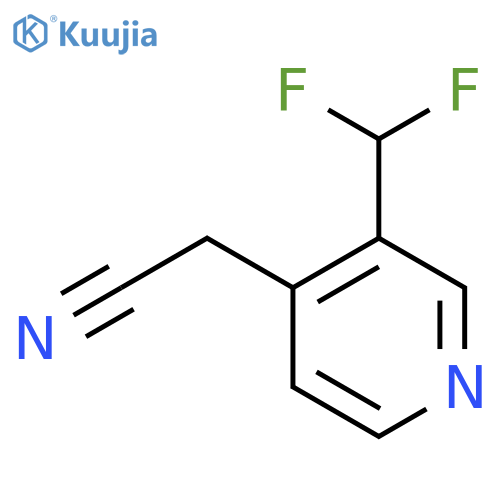 3-(Difluoromethyl)pyridine-4-acetonitrile structure