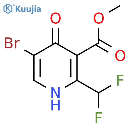 Methyl 5-bromo-2-(difluoromethyl)-4-hydroxypyridine-3-carboxylate structure