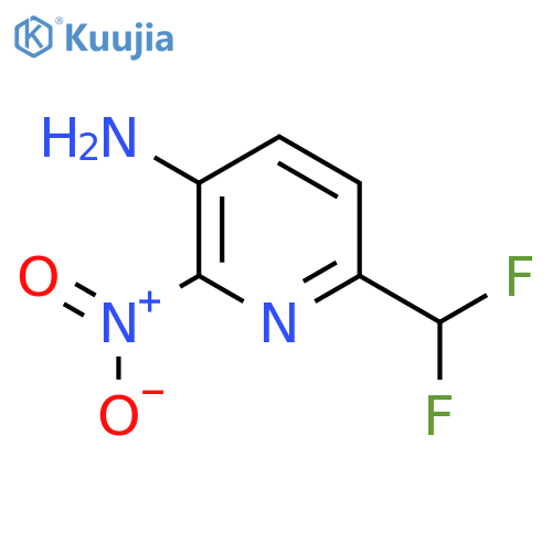 3-Amino-6-(difluoromethyl)-2-nitropyridine structure
