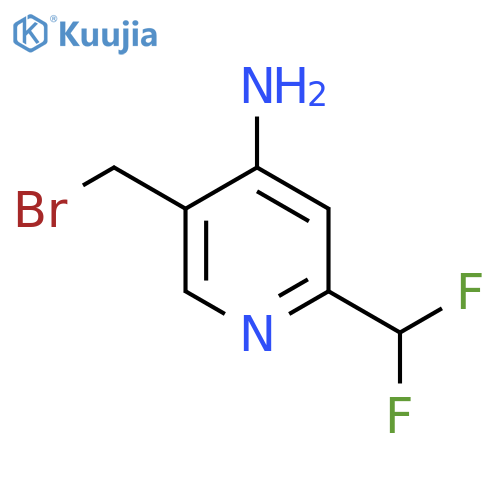 4-Amino-5-(bromomethyl)-2-(difluoromethyl)pyridine structure