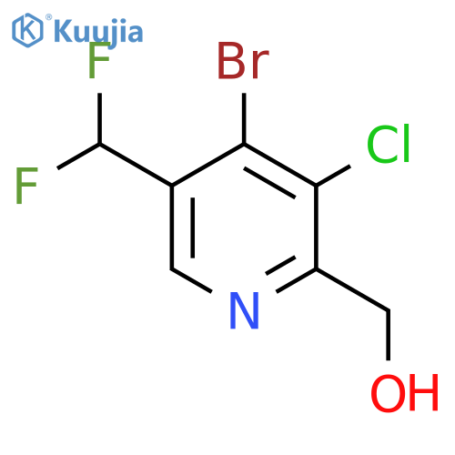 4-Bromo-3-chloro-5-(difluoromethyl)pyridine-2-methanol structure