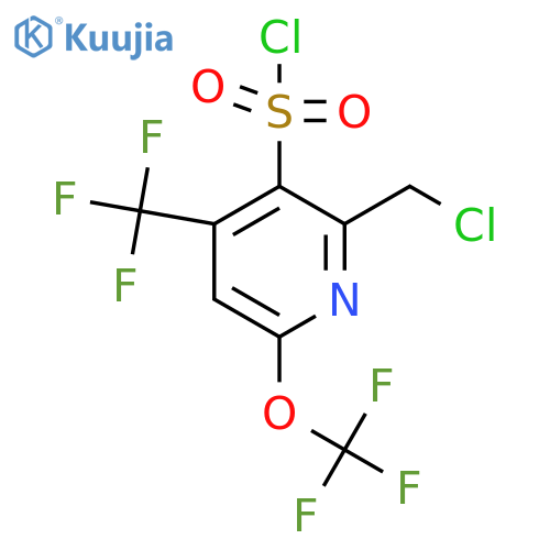 2-(Chloromethyl)-6-(trifluoromethoxy)-4-(trifluoromethyl)pyridine-3-sulfonyl chloride structure