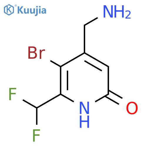 4-(Aminomethyl)-3-bromo-2-(difluoromethyl)-6-hydroxypyridine structure