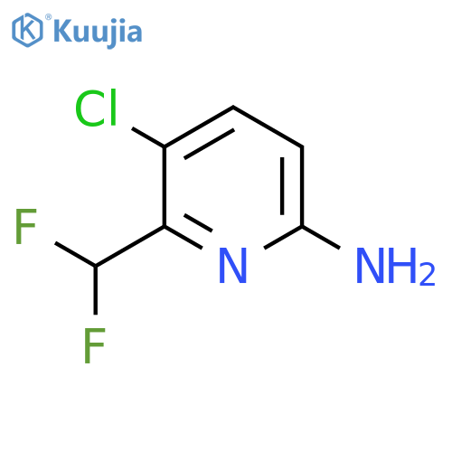 6-Amino-3-chloro-2-(difluoromethyl)pyridine structure