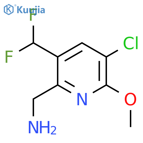 2-(Aminomethyl)-5-chloro-3-(difluoromethyl)-6-methoxypyridine structure