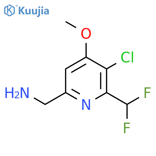 6-(Aminomethyl)-3-chloro-2-(difluoromethyl)-4-methoxypyridine structure