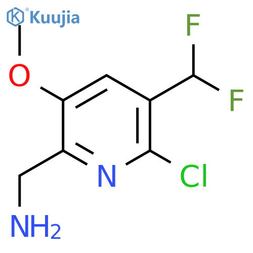 2-(Aminomethyl)-6-chloro-5-(difluoromethyl)-3-methoxypyridine structure