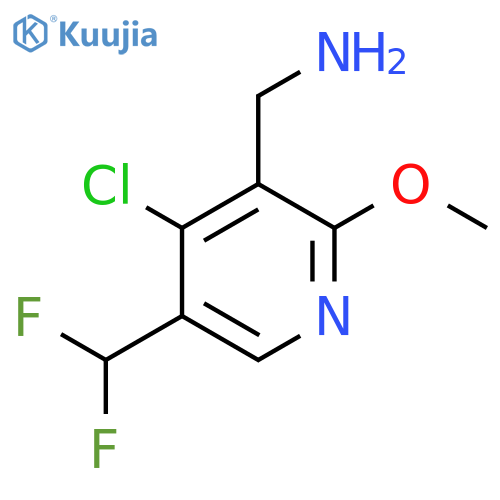 3-(Aminomethyl)-4-chloro-5-(difluoromethyl)-2-methoxypyridine structure