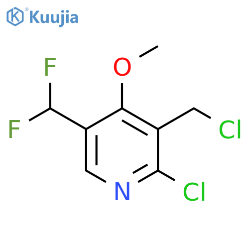 2-Chloro-3-(chloromethyl)-5-(difluoromethyl)-4-methoxypyridine structure