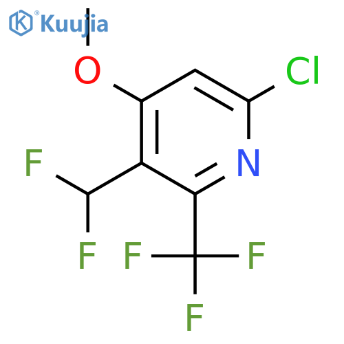 6-Chloro-3-(difluoromethyl)-4-methoxy-2-(trifluoromethyl)pyridine structure