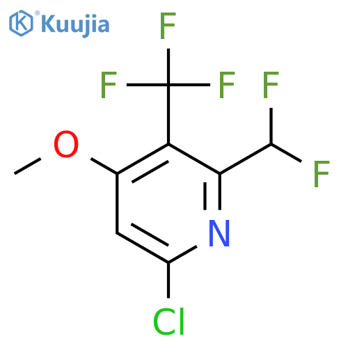 6-Chloro-2-(difluoromethyl)-4-methoxy-3-(trifluoromethyl)pyridine structure