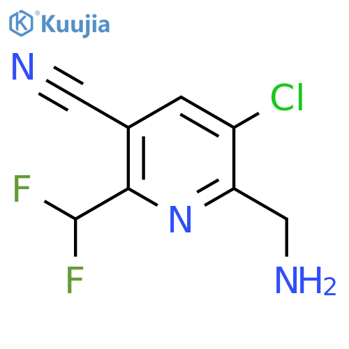 2-(Aminomethyl)-3-chloro-5-cyano-6-(difluoromethyl)pyridine structure