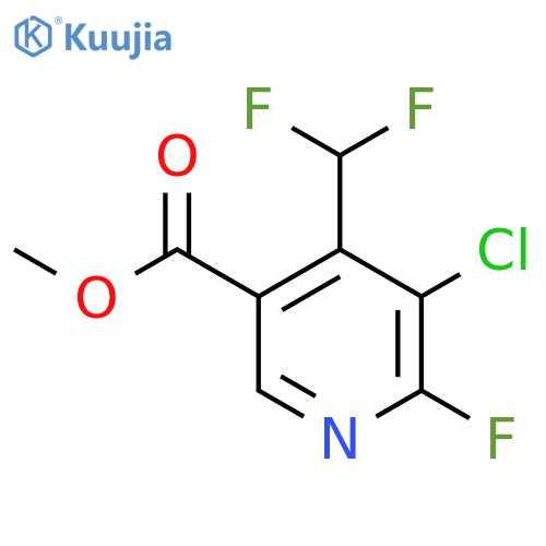 Methyl 3-chloro-4-(difluoromethyl)-2-fluoropyridine-5-carboxylate structure