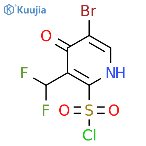 5-Bromo-3-(difluoromethyl)-4-hydroxypyridine-2-sulfonyl chloride structure