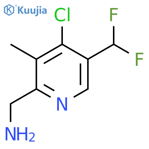 2-(Aminomethyl)-4-chloro-5-(difluoromethyl)-3-methylpyridine structure
