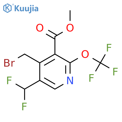 Methyl 4-(bromomethyl)-5-(difluoromethyl)-2-(trifluoromethoxy)pyridine-3-carboxylate structure