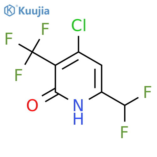 4-Chloro-6-(difluoromethyl)-2-hydroxy-3-(trifluoromethyl)pyridine structure