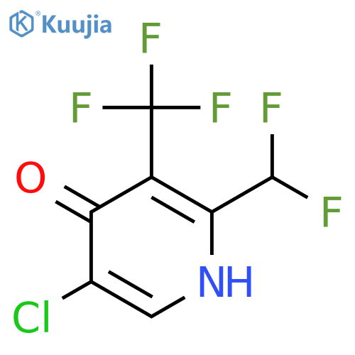 5-Chloro-2-(difluoromethyl)-4-hydroxy-3-(trifluoromethyl)pyridine structure