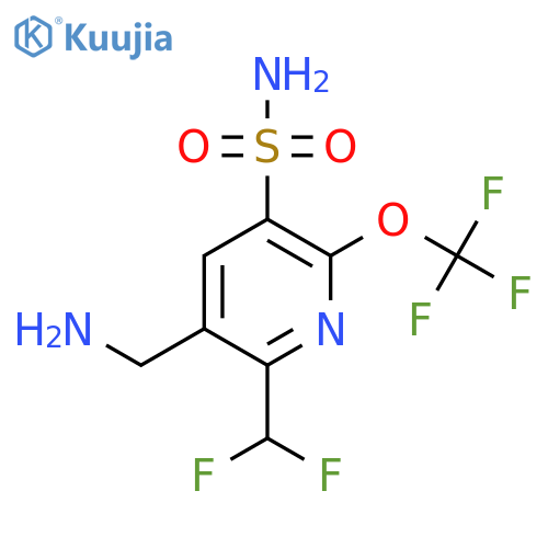 3-(Aminomethyl)-2-(difluoromethyl)-6-(trifluoromethoxy)pyridine-5-sulfonamide structure