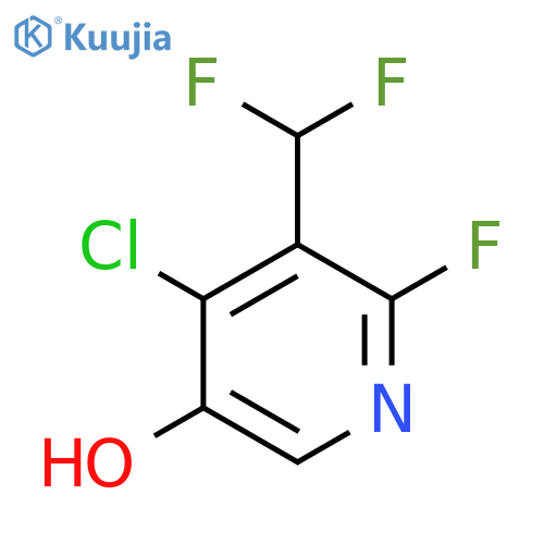 4-Chloro-3-(difluoromethyl)-2-fluoro-5-hydroxypyridine structure