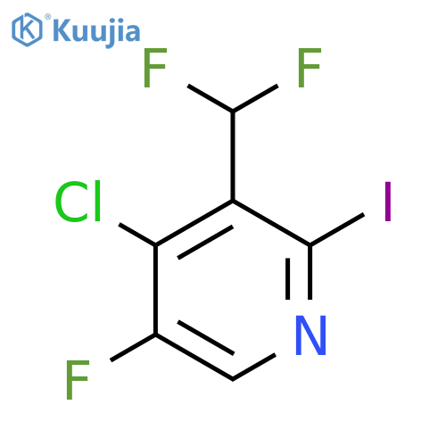4-Chloro-3-(difluoromethyl)-5-fluoro-2-iodopyridine structure