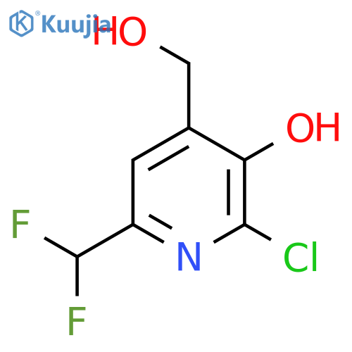 2-Chloro-6-(difluoromethyl)-3-hydroxypyridine-4-methanol structure