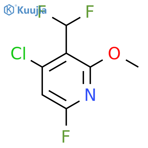 4-Chloro-3-(difluoromethyl)-6-fluoro-2-methoxypyridine structure