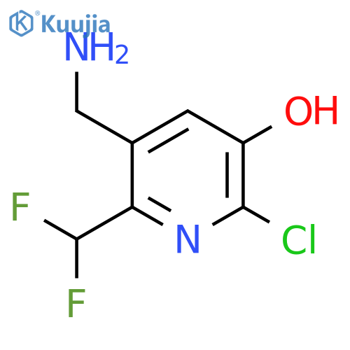 3-(Aminomethyl)-6-chloro-2-(difluoromethyl)-5-hydroxypyridine structure