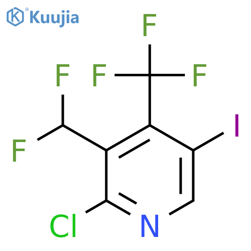2-Chloro-3-(difluoromethyl)-5-iodo-4-(trifluoromethyl)pyridine structure