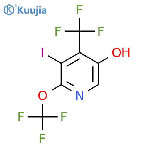 5-Hydroxy-3-iodo-2-(trifluoromethoxy)-4-(trifluoromethyl)pyridine structure