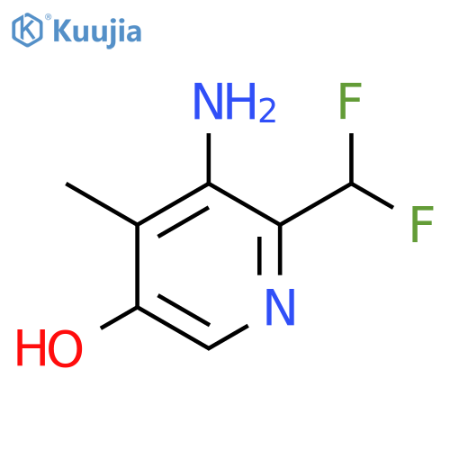 3-Amino-2-(difluoromethyl)-5-hydroxy-4-methylpyridine structure