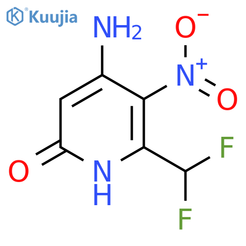 4-Amino-2-(difluoromethyl)-6-hydroxy-3-nitropyridine structure