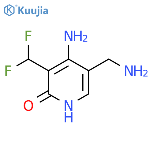4-Amino-5-(aminomethyl)-3-(difluoromethyl)-2-hydroxypyridine structure