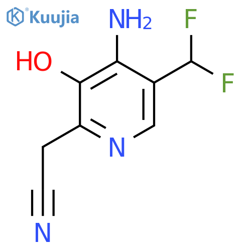 4-Amino-5-(difluoromethyl)-3-hydroxypyridine-2-acetonitrile structure