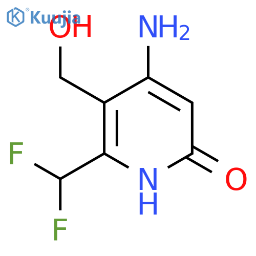 4-Amino-2-(difluoromethyl)-6-hydroxypyridine-3-methanol structure