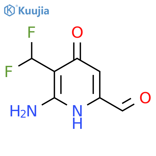 2-Amino-3-(difluoromethyl)-4-hydroxypyridine-6-carboxaldehyde structure