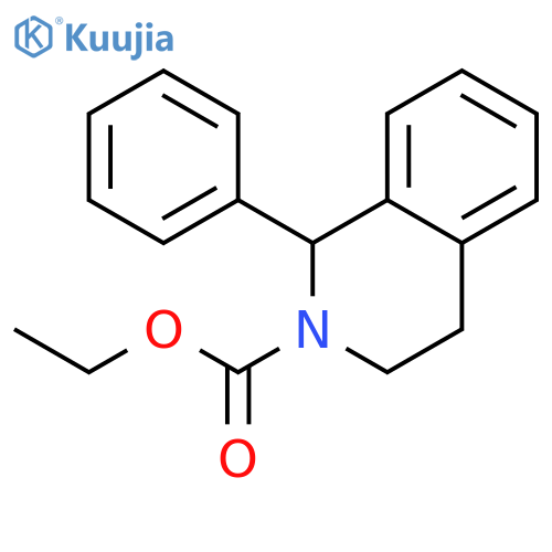 Ethyl (S)-1-phenyl-1,2,3,4-tetrahydro-2-isoquinolinecarboxylate structure