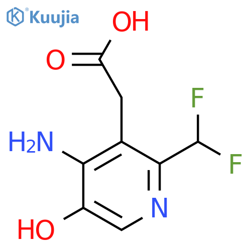 4-Amino-2-(difluoromethyl)-5-hydroxypyridine-3-acetic acid structure
