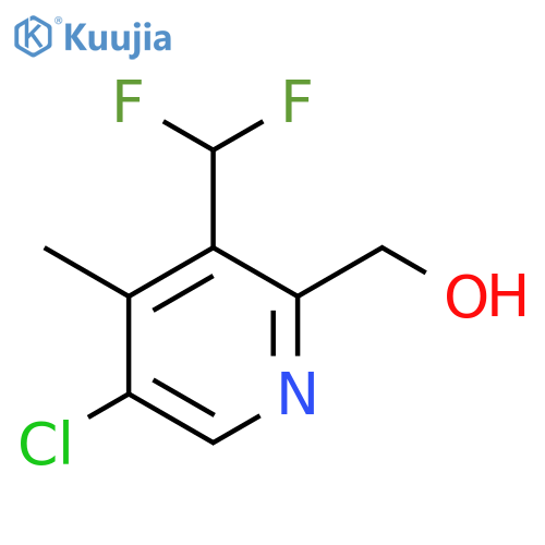 5-Chloro-3-(difluoromethyl)-4-methylpyridine-2-methanol structure