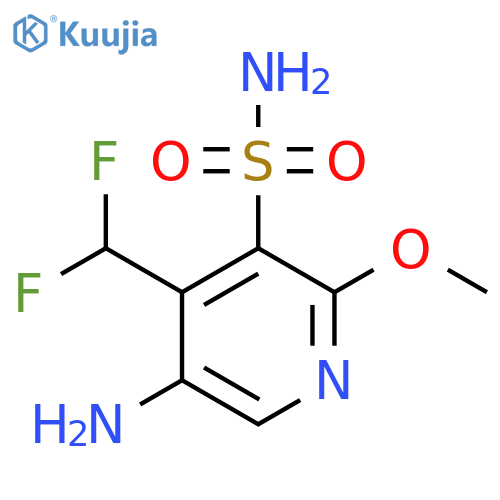 5-Amino-4-(difluoromethyl)-2-methoxypyridine-3-sulfonamide structure