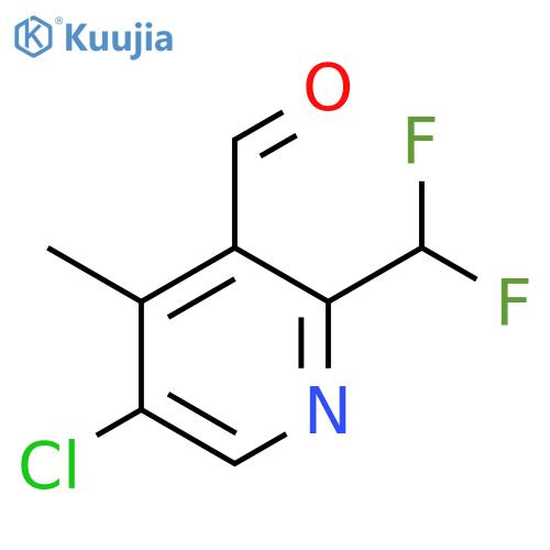 5-Chloro-2-(difluoromethyl)-4-methylpyridine-3-carboxaldehyde structure