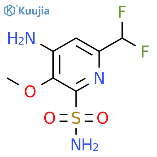 4-Amino-6-(difluoromethyl)-3-methoxypyridine-2-sulfonamide structure