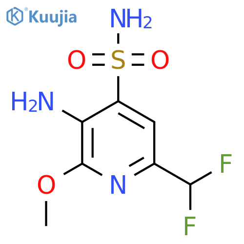 3-Amino-6-(difluoromethyl)-2-methoxypyridine-4-sulfonamide structure