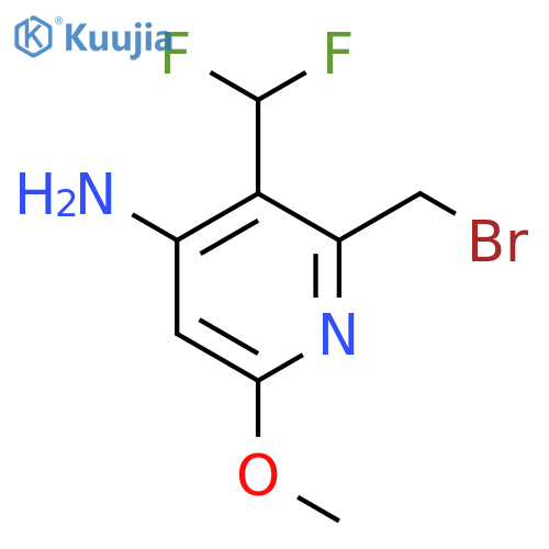 4-Amino-2-(bromomethyl)-3-(difluoromethyl)-6-methoxypyridine structure