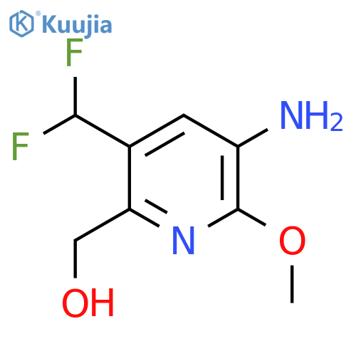 3-Amino-5-(difluoromethyl)-2-methoxypyridine-6-methanol structure