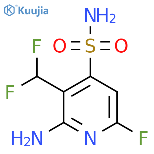 2-Amino-3-(difluoromethyl)-6-fluoropyridine-4-sulfonamide structure