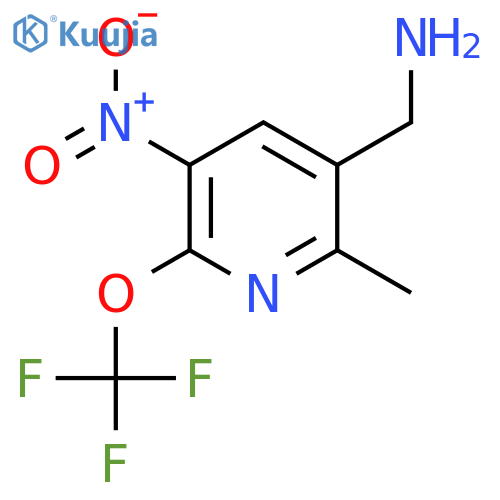 3-(Aminomethyl)-2-methyl-5-nitro-6-(trifluoromethoxy)pyridine structure